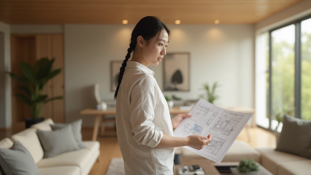 天然素材を活かして完成した洗練された居住空間の全体像